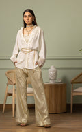 Threads and Motifs | Formal Dresses 25 | EMBROIDERED TOP WITH TUBE AND SEQUINS TROUSER - Pakistani Designer Dress - by Threads and Motifs - Type : Ladies Clothes - 100% Original at Saira Sultan