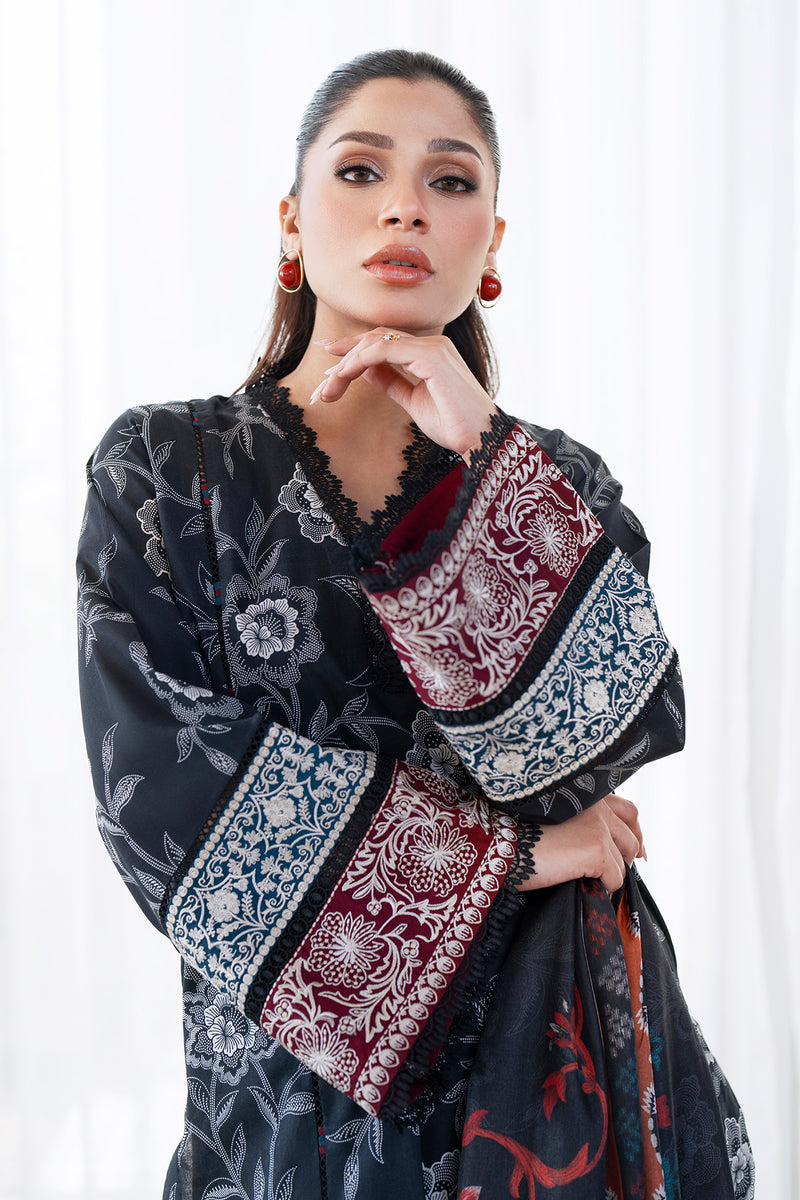Baroque | Luxury Pret 25 | UF-4078 M Midnight Blue Lawn