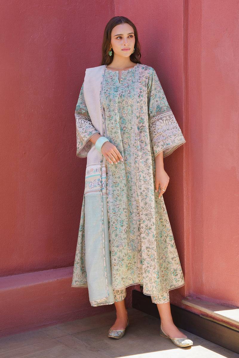Baroque | Luxury Pret 24 | LAWN UF-577 - Pakistani Designer Dress - by Baroque | Type: Luxury - 100% Original at Saira Sultan
