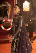 Asim Jofa | Festive Collection 25 | AJLF-01 XL Dark Purple Chiffon