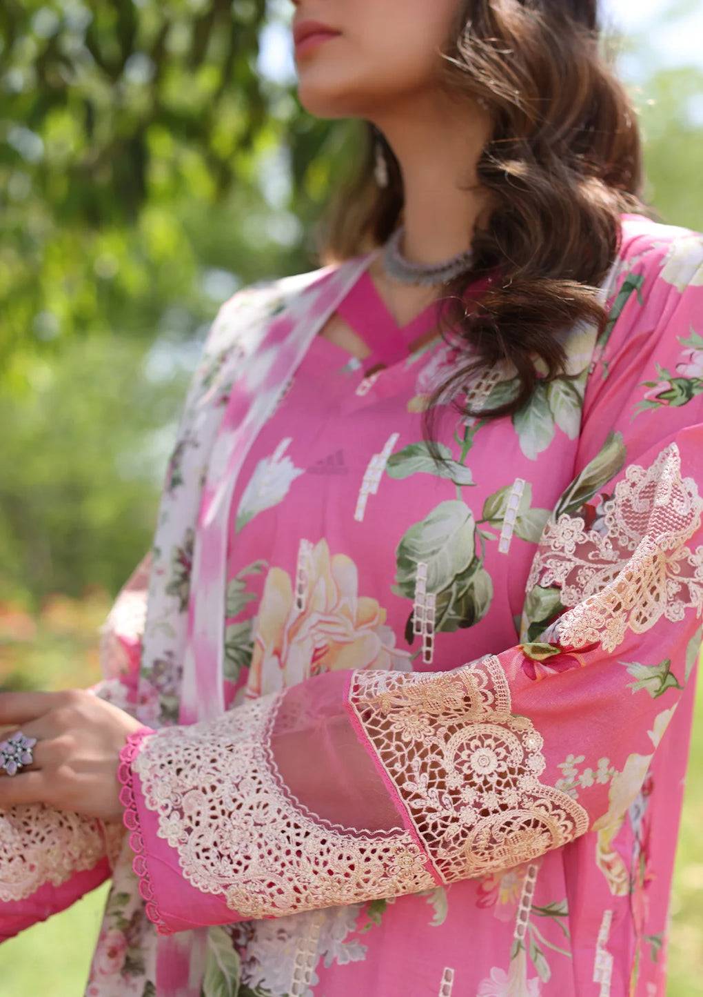 Elaf Premium | Prints Chikankari 24 | 03B PINK MUSE - Pakistani Designer Dress - by Elaf Premium | Type: Luxury - 100% Original at Saira Sultan