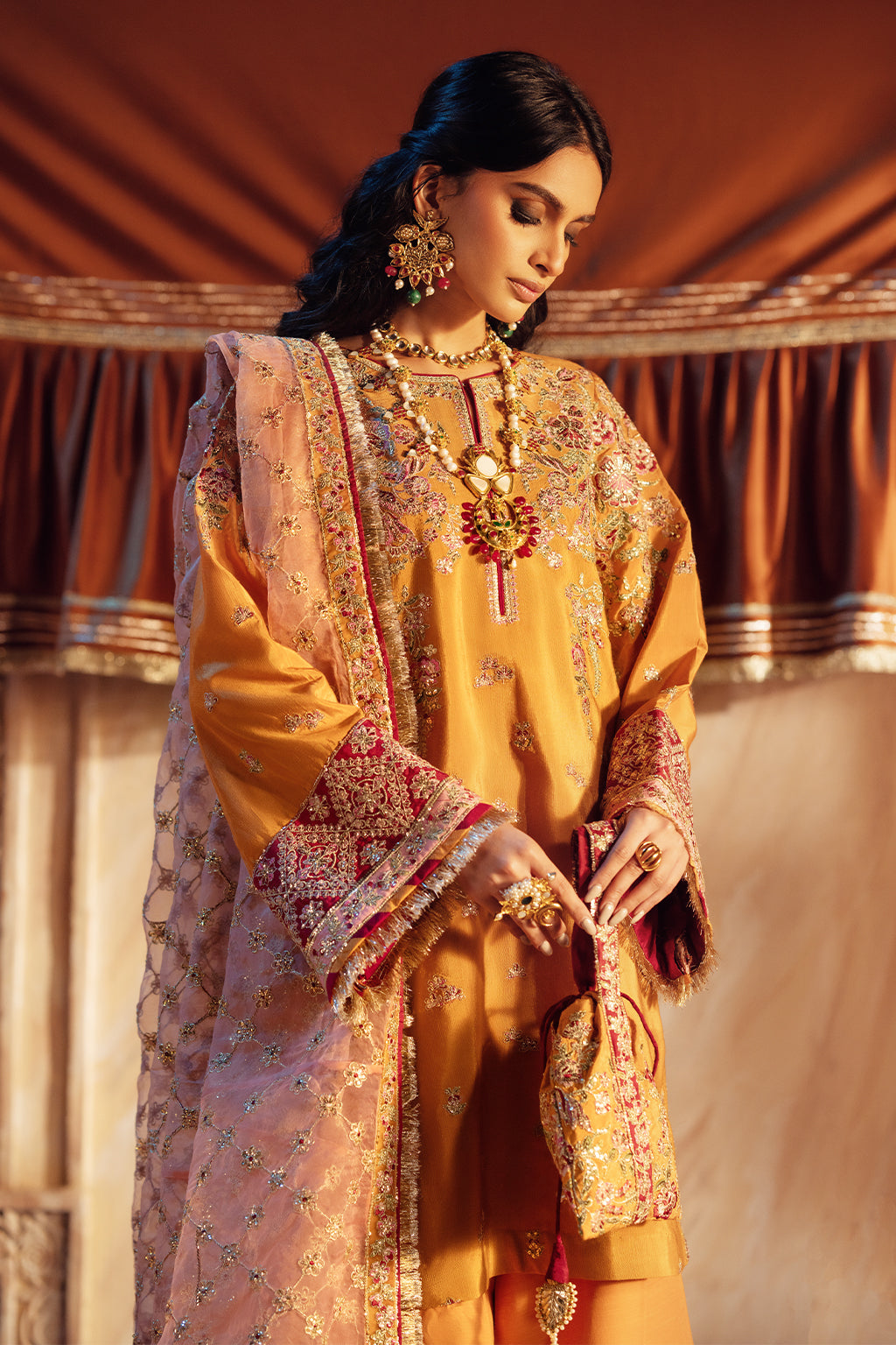 AJR Couture | The Silk Edition 25 | ZAREEN L Mustard Yellow