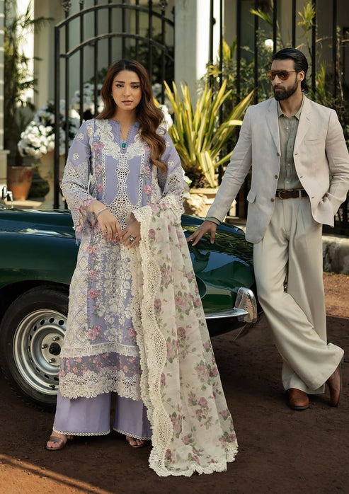 Kahf Premium | Luxury Lawn 25 | KLR-01 Maeve -  Kahf Premium Ladies Clothes -  Saira Sultan