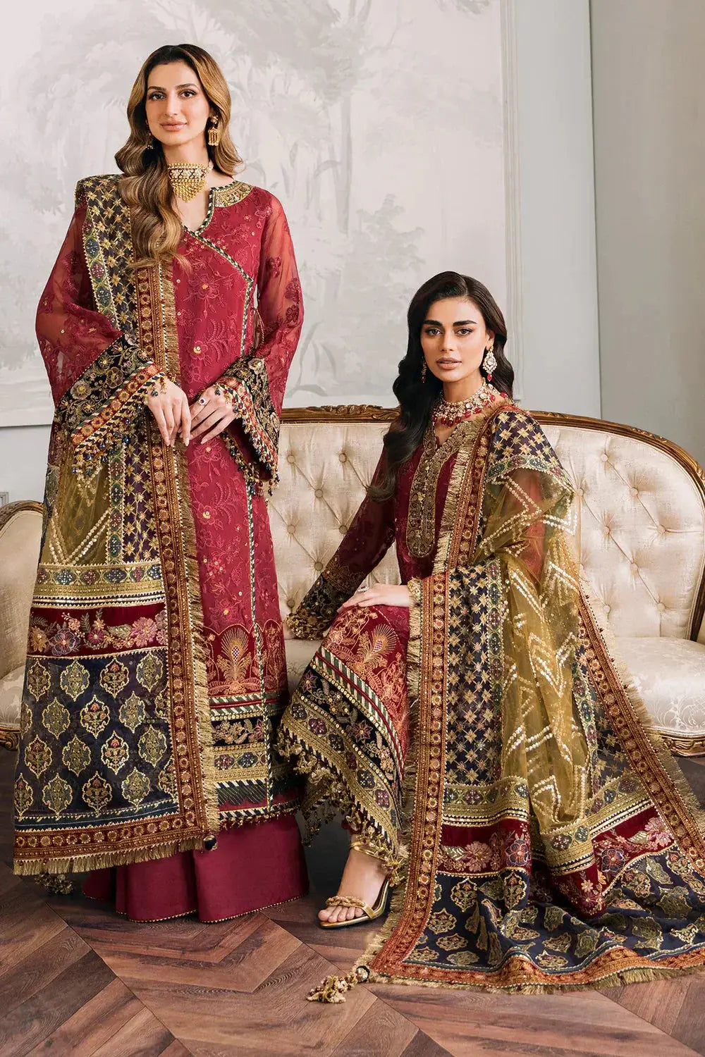 Baroque | Chantelle Embroidered Collection | CH12-07 - Pakistani Designer Dress - by Baroque | Type: Bridal - 100% Original at Saira Sultan