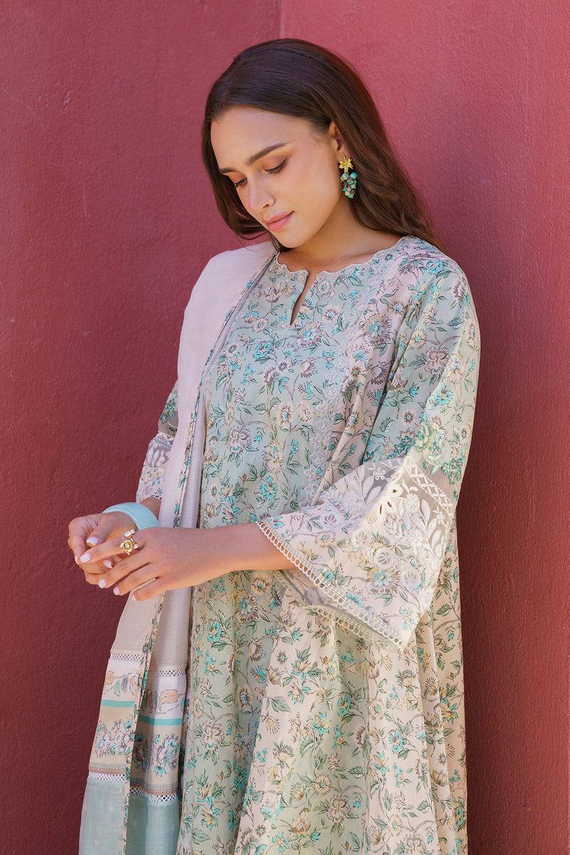 Baroque | Luxury Pret 24 | LAWN UF-577 - Pakistani Designer Dress - by Baroque | Type: Luxury - 100% Original at Saira Sultan