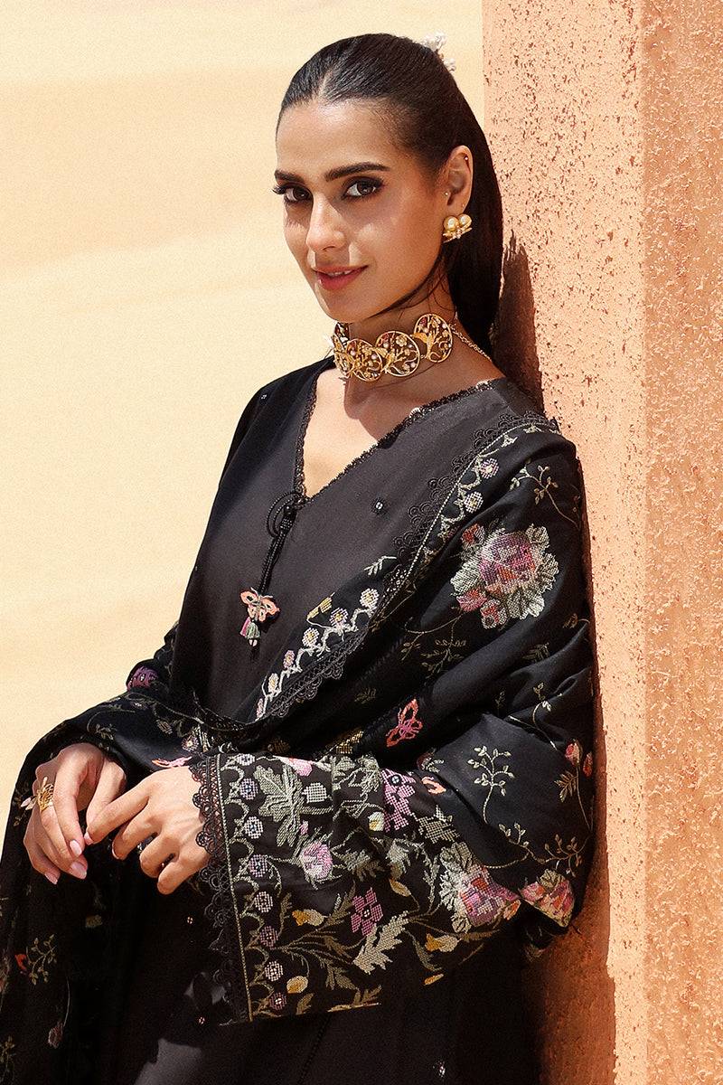 Cross Stitch | Eid Lawn 24 | DEEP SHADOW - Pakistani Designer Dress - by Cross Stitch | Type: Luxury - 100% Original at Saira Sultan