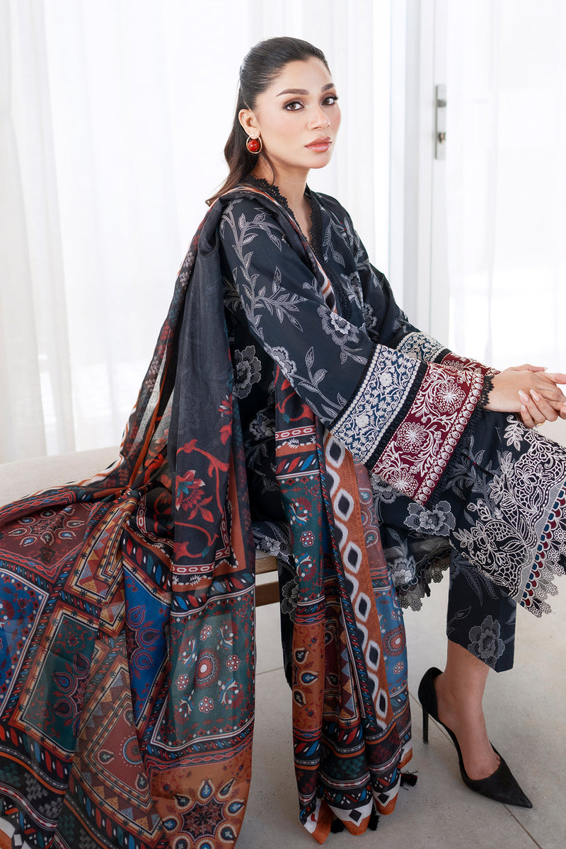 Baroque | Luxury Pret 25 | UF-4078 XL Midnight Blue Lawn
