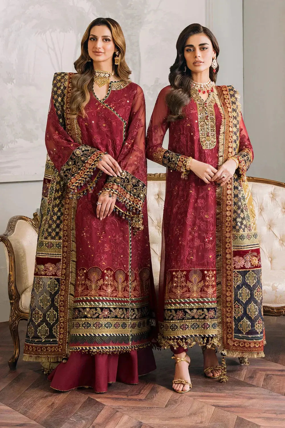 Baroque | Chantelle Embroidered Collection | CH12-07 - Pakistani Designer Dress - by Baroque | Type: Bridal - 100% Original at Saira Sultan