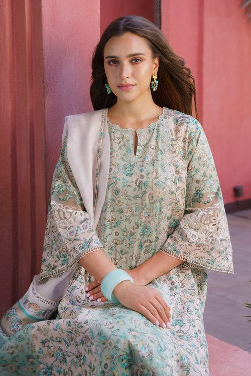 Baroque | Luxury Pret 24 | LAWN UF-577 - Pakistani Designer Dress - by Baroque | Type: Luxury - 100% Original at Saira Sultan