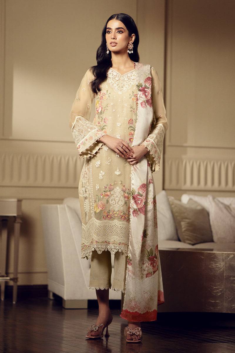 Baroque | Luxury Pret 24 | CHIFFON UF-513 - Pakistani Designer Dress - by Baroque | Type: Luxury - 100% Original at Saira Sultan
