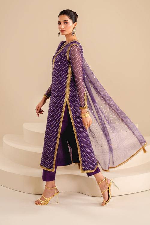 Baroque | Luxury Pret 24 | CHIFFON UF-625 - Pakistani Designer Dress - by Baroque | Type: Luxury - 100% Original at Saira Sultan