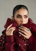 Zarqash | Silk Edit | ZQS 018 ROSE ROUGE L Red Raw Silk
