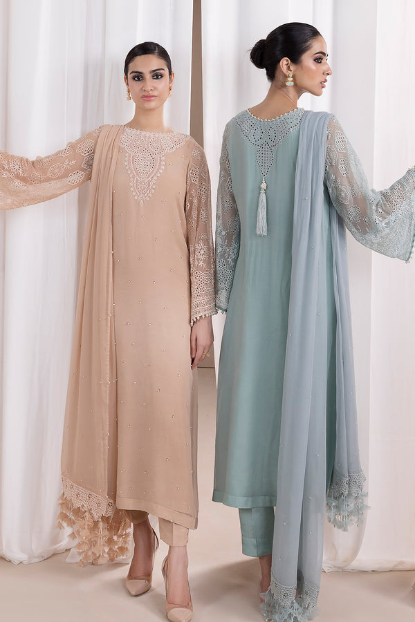 Baroque | Luxury Pret 24 | CHIFFON PR-843 - Pakistani Designer Dress - by Baroque | Type: Luxury - 100% Original at Saira Sultan