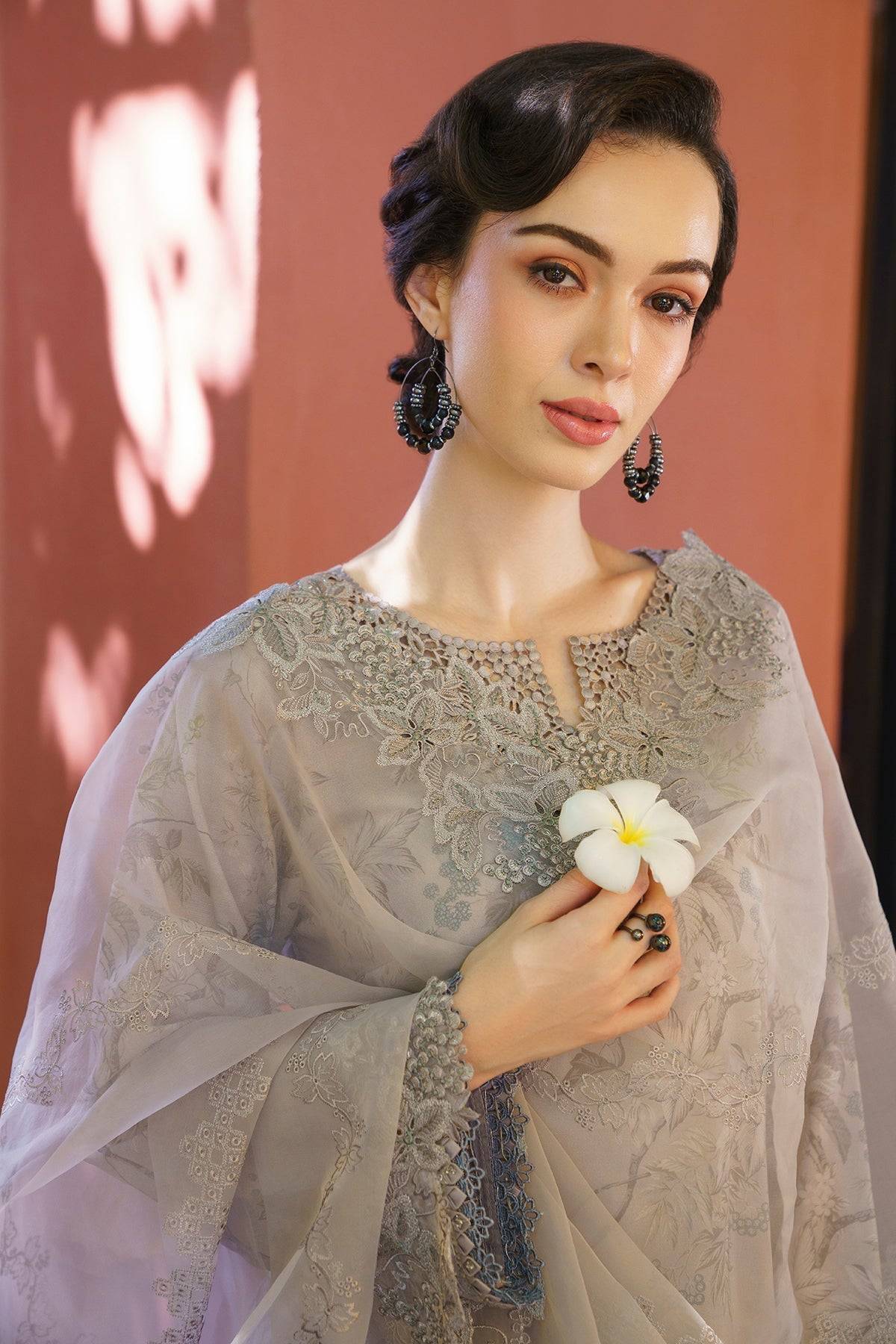 Baroque | Lawn Collection 24 | UF-578 - Pakistani Designer Dress - by Baroque | Type: Luxury - 100% Original at Saira Sultan