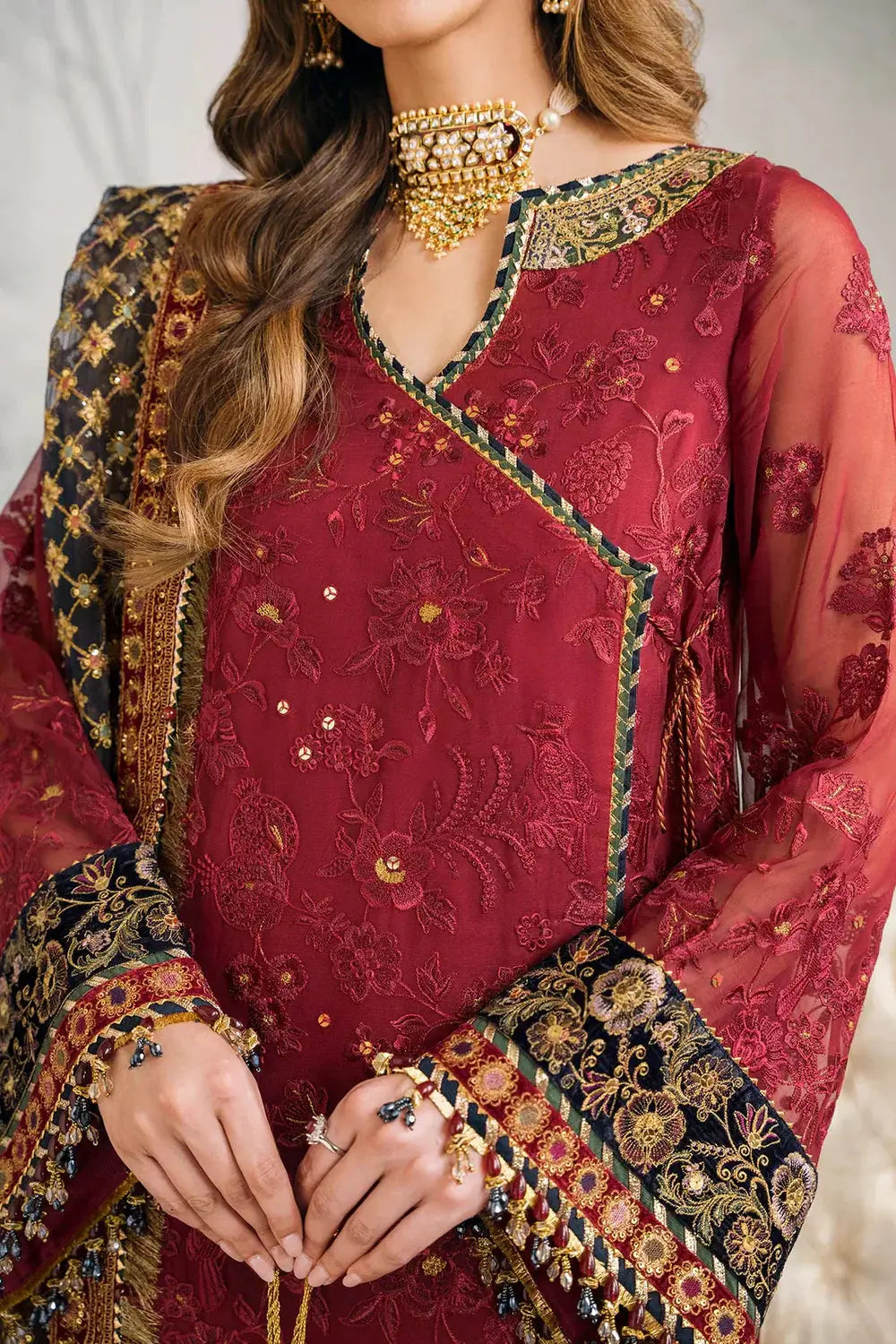 Baroque | Chantelle Embroidered Collection | CH12-07 - Pakistani Designer Dress - by Baroque | Type: Bridal - 100% Original at Saira Sultan