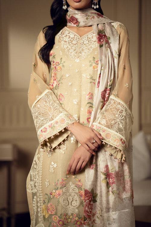 Baroque | Luxury Pret 24 | CHIFFON UF-513 - Pakistani Designer Dress - by Baroque | Type: Luxury - 100% Original at Saira Sultan