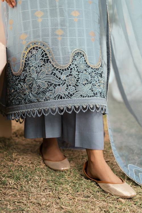 Baroque | Luxury Pret 24 | JACQUARD LAWN UF-606 - Pakistani Designer Dress - by Baroque | Type: Luxury - 100% Original at Saira Sultan