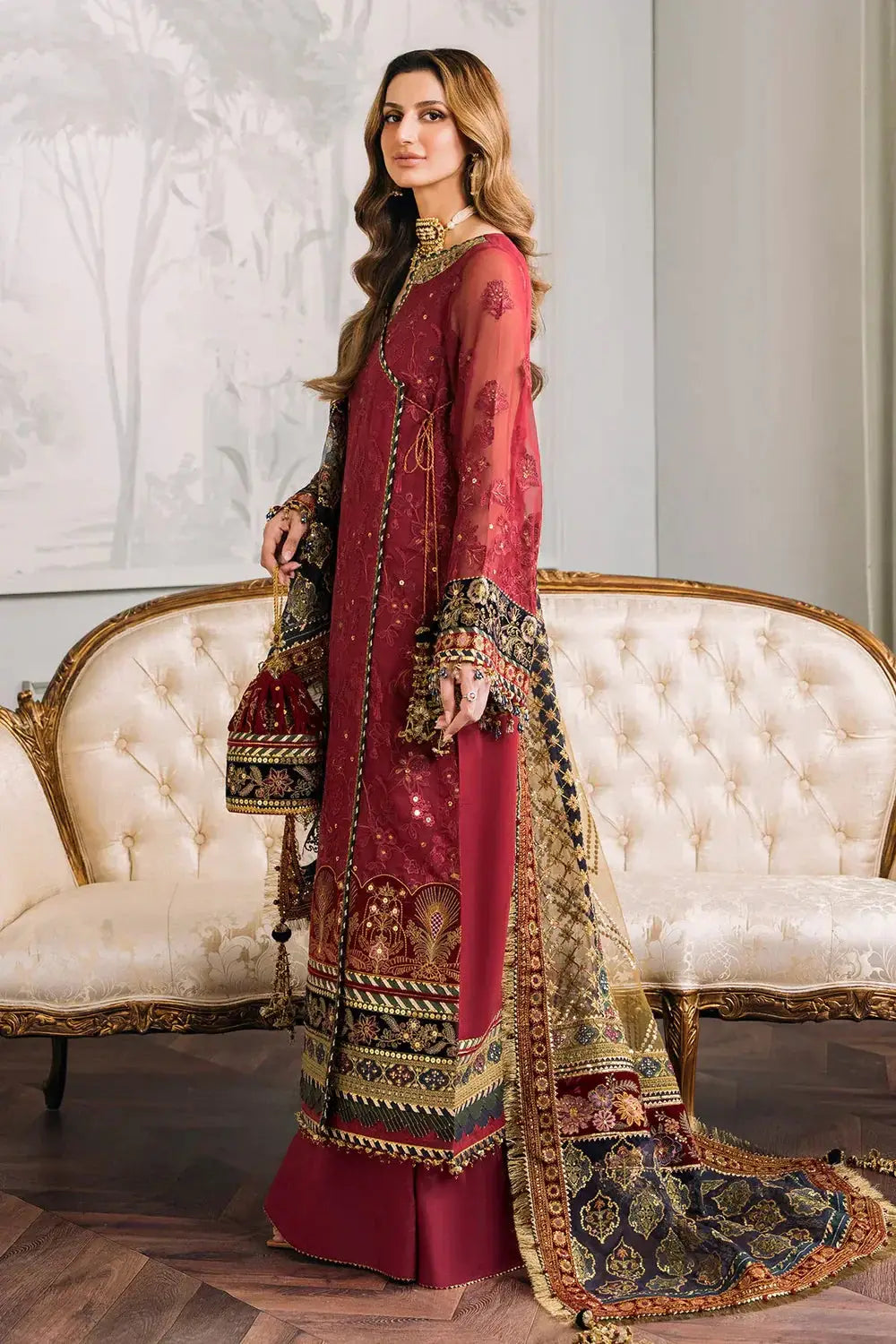Baroque | Chantelle Embroidered Collection | CH12-07 - Pakistani Designer Dress - by Baroque | Type: Bridal - 100% Original at Saira Sultan