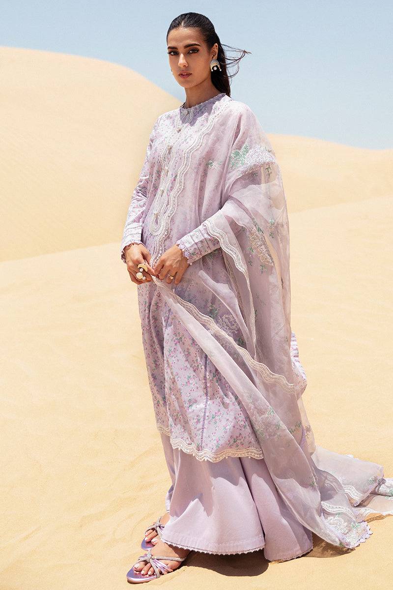 Cross Stitch | Eid Lawn 24 | LAVENDER - Pakistani Designer Dress - by Cross Stitch | Type: Luxury - 100% Original at Saira Sultan