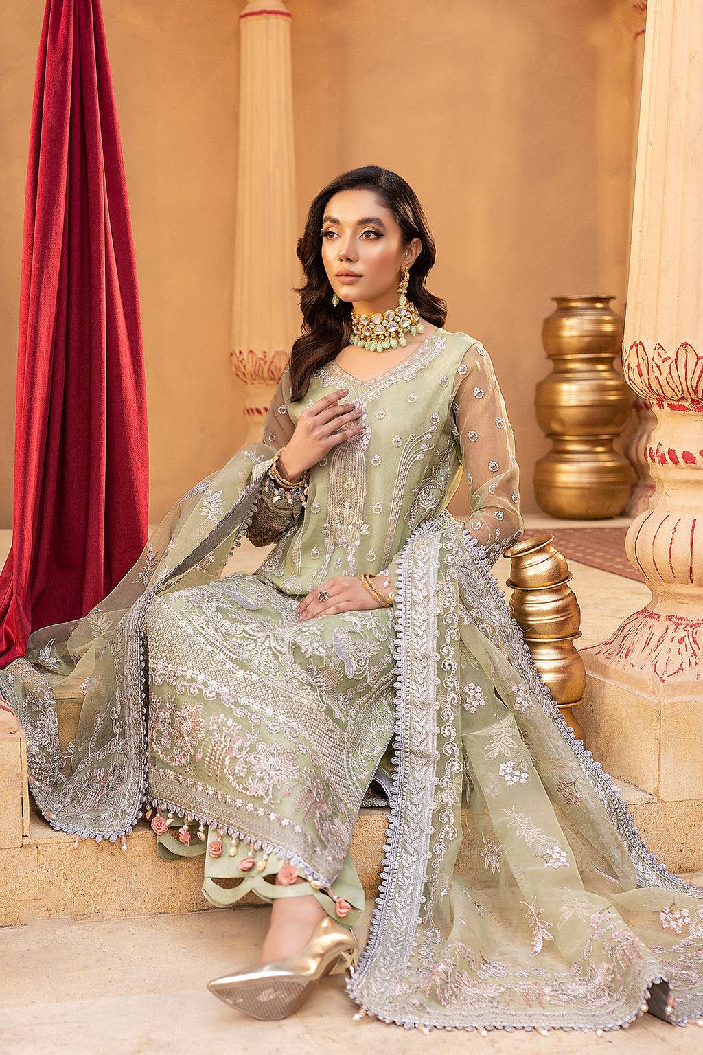 Neeshay | Dastgah Festive Formals | RANG-E-BAHAR - Pakistani Designer Dress - by Neeshay | Type: Formal - 100% Original at Saira Sultan