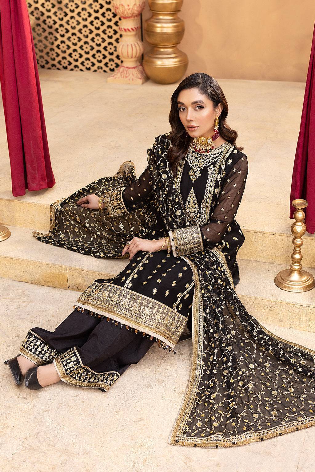Neeshay | Dastgah Festive Formals | LEILA - Pakistani Designer Dress - by Neeshay | Type: Formal - 100% Original at Saira Sultan