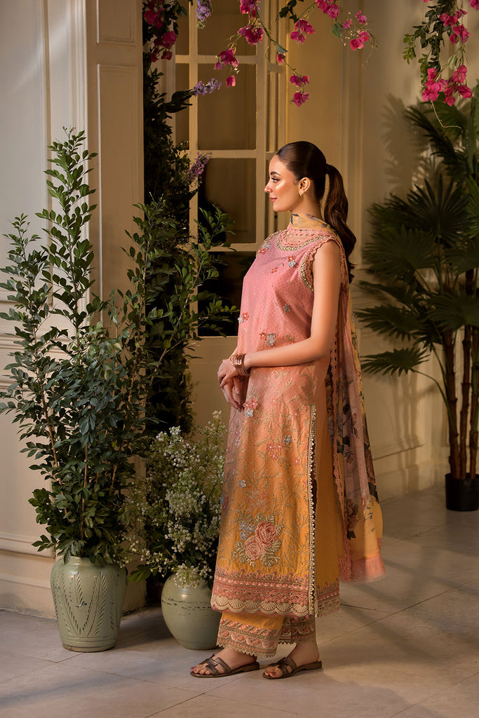 Sobia Nazir | Vital Lawn 25 | 11B XS Apricot Orange Lawn