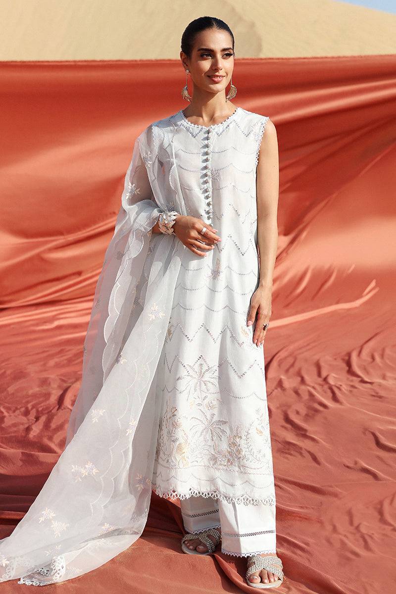 Cross Stitch | Eid Lawn 24 | FLORAL TALE - Pakistani Designer Dress - by Cross Stitch | Type: Luxury - 100% Original at Saira Sultan