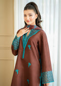 Fozia Khalid | Silk Spire | COCOA L Brown Raw Silk