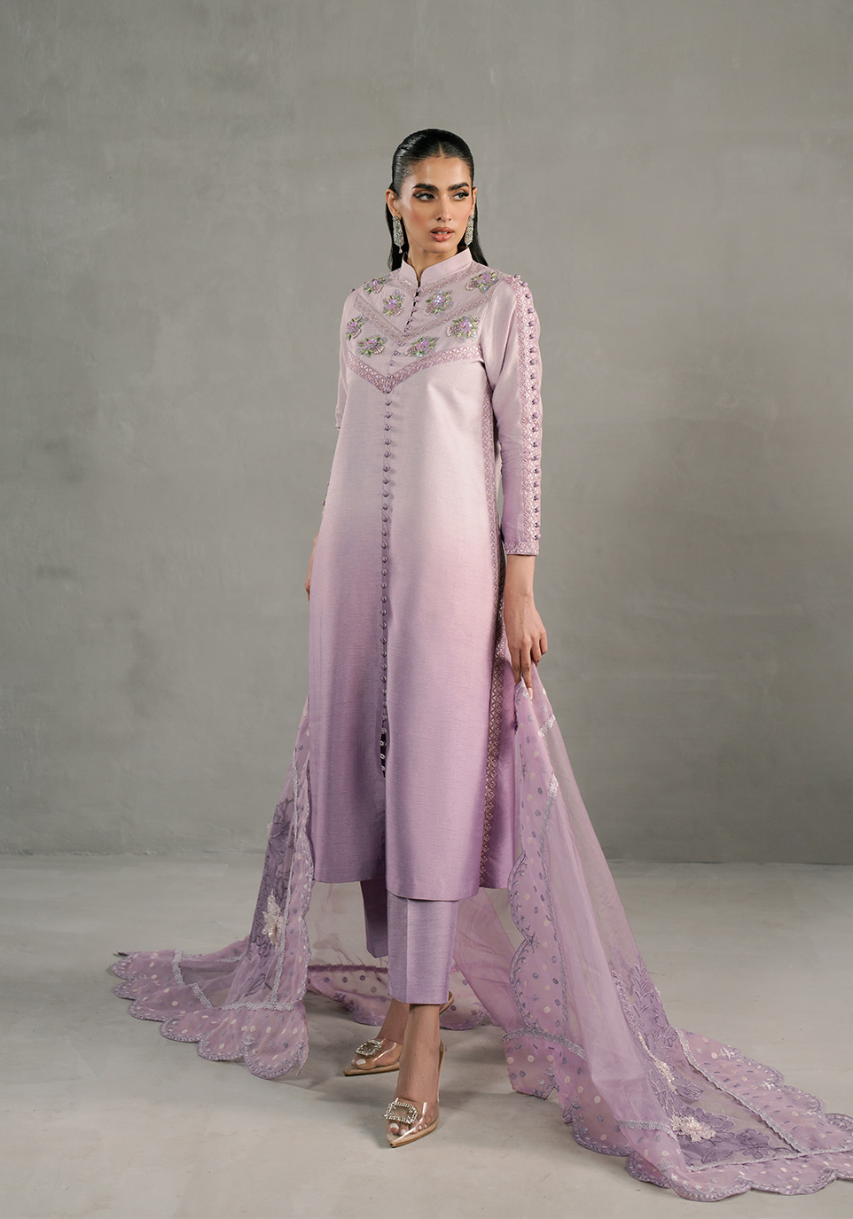Zarqash | Silk Edit | ZQS 011 ELENA S Lilac Raw Silk