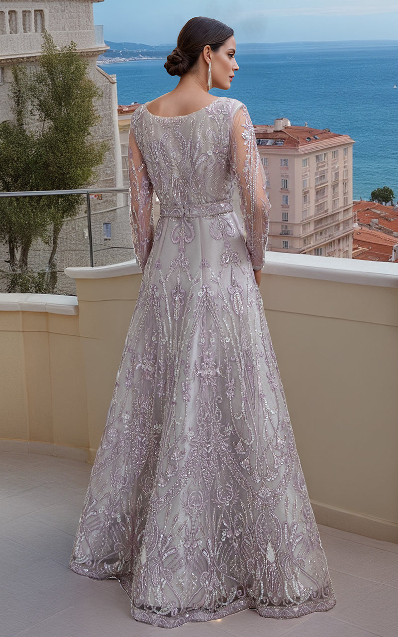 Threads and Motifs | Formal Dresses 25 | Net Embroidered Maxi - Pakistani Designer Dress - by Threads and Motifs - Type : Ladies Clothes - 100% Original at Saira Sultan