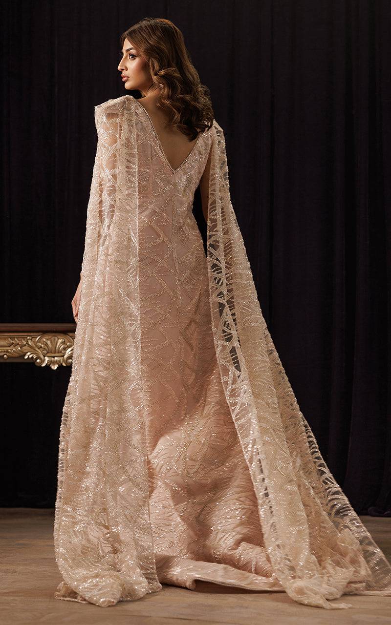 Threads and Motifs | Formal Dresses 25 | Net Embroidered Jacket with Embroidered Tube & Trouser - Pakistani Designer Dress - by Threads and Motifs - Type : Ladies Clothes - 100% Original at Saira Sultan