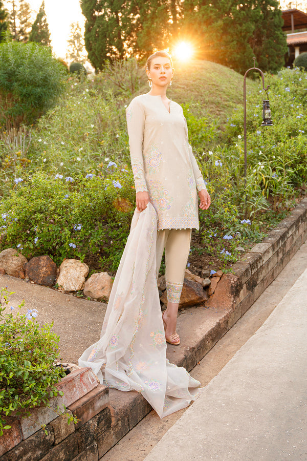 Enzo | Leia Silk Pret | Iris XL Ivory Korean Raw Silk