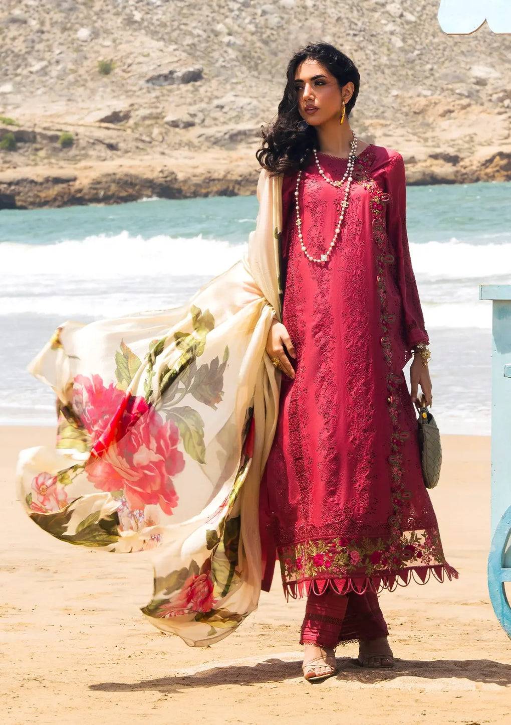 Elaf Premium | Hai Kuch Festive Lawn 24 | EHK-05 Naaz - Pakistani Designer Dress - by Elaf Premium | Type: Luxury - 100% Original at Saira Sultan