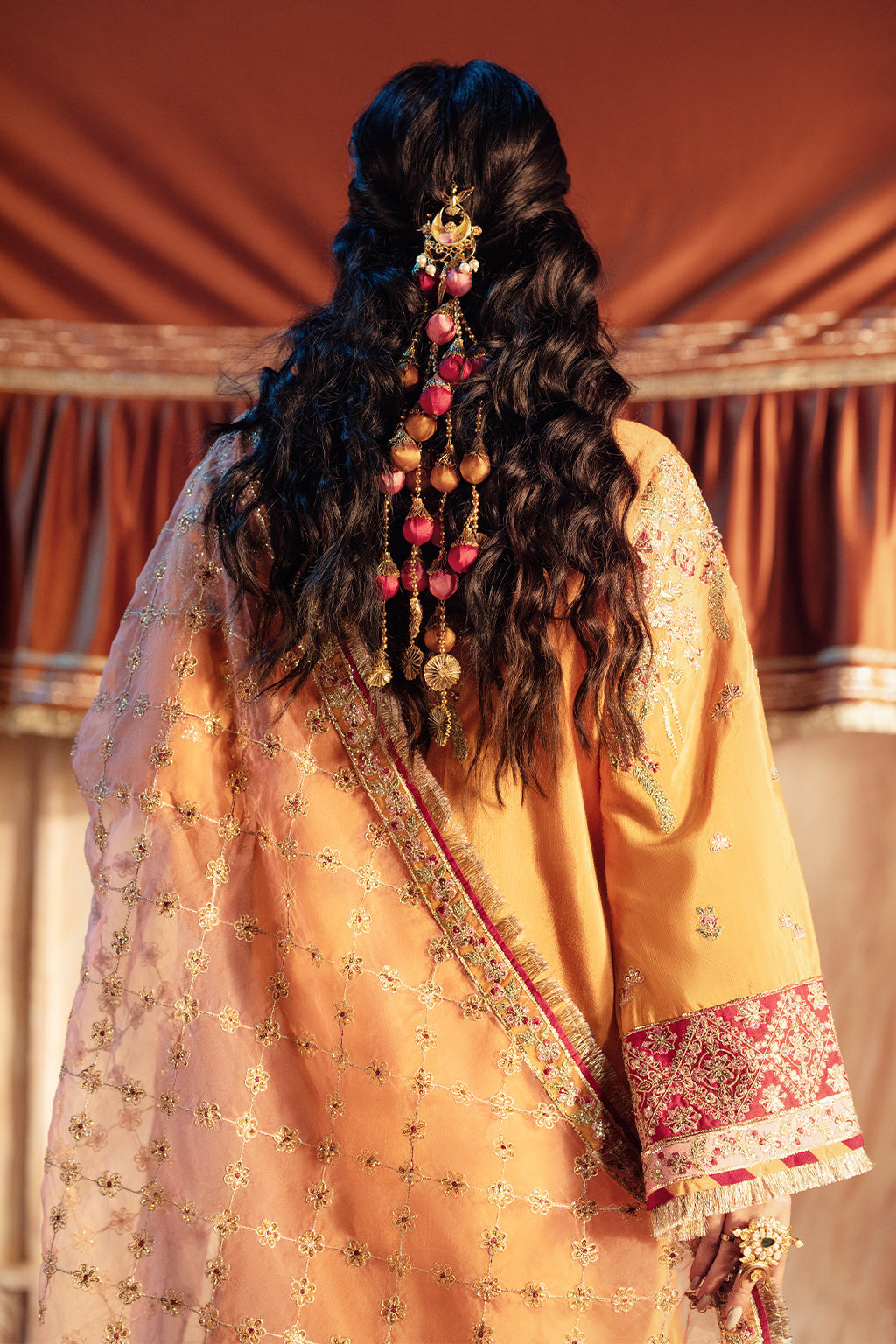 AJR Couture | The Silk Edition 25 | ZAREEN XL Mustard Yellow