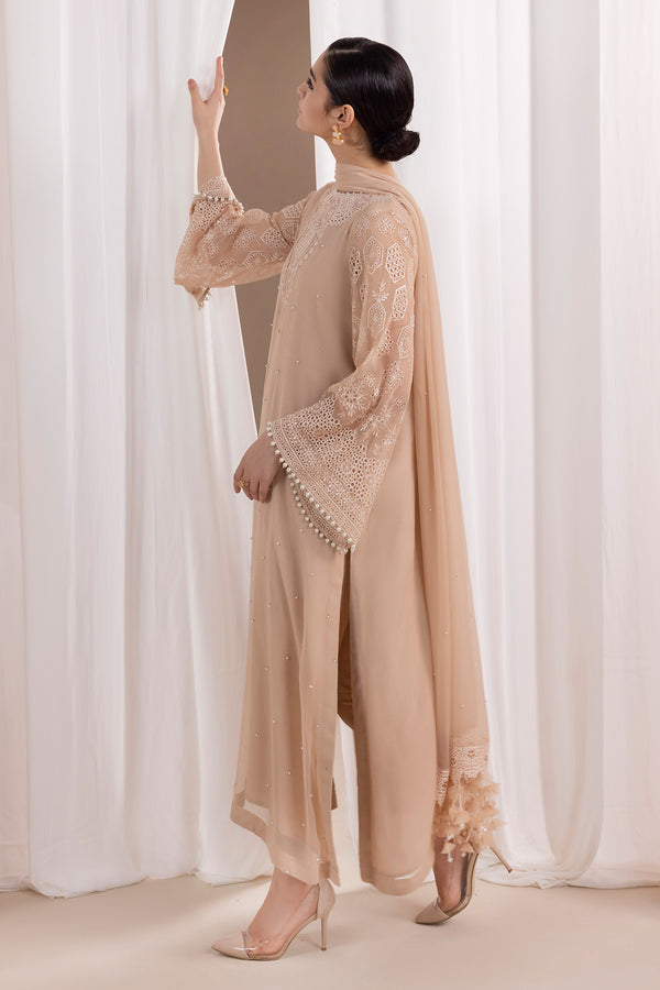 Baroque | Luxury Pret 24 | CHIFFON PR-843 - Pakistani Designer Dress - by Baroque | Type: Luxury - 100% Original at Saira Sultan