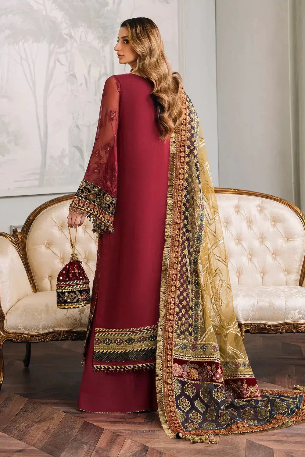 Baroque | Chantelle Embroidered Collection | CH12-07 - Pakistani Designer Dress - by Baroque | Type: Bridal - 100% Original at Saira Sultan