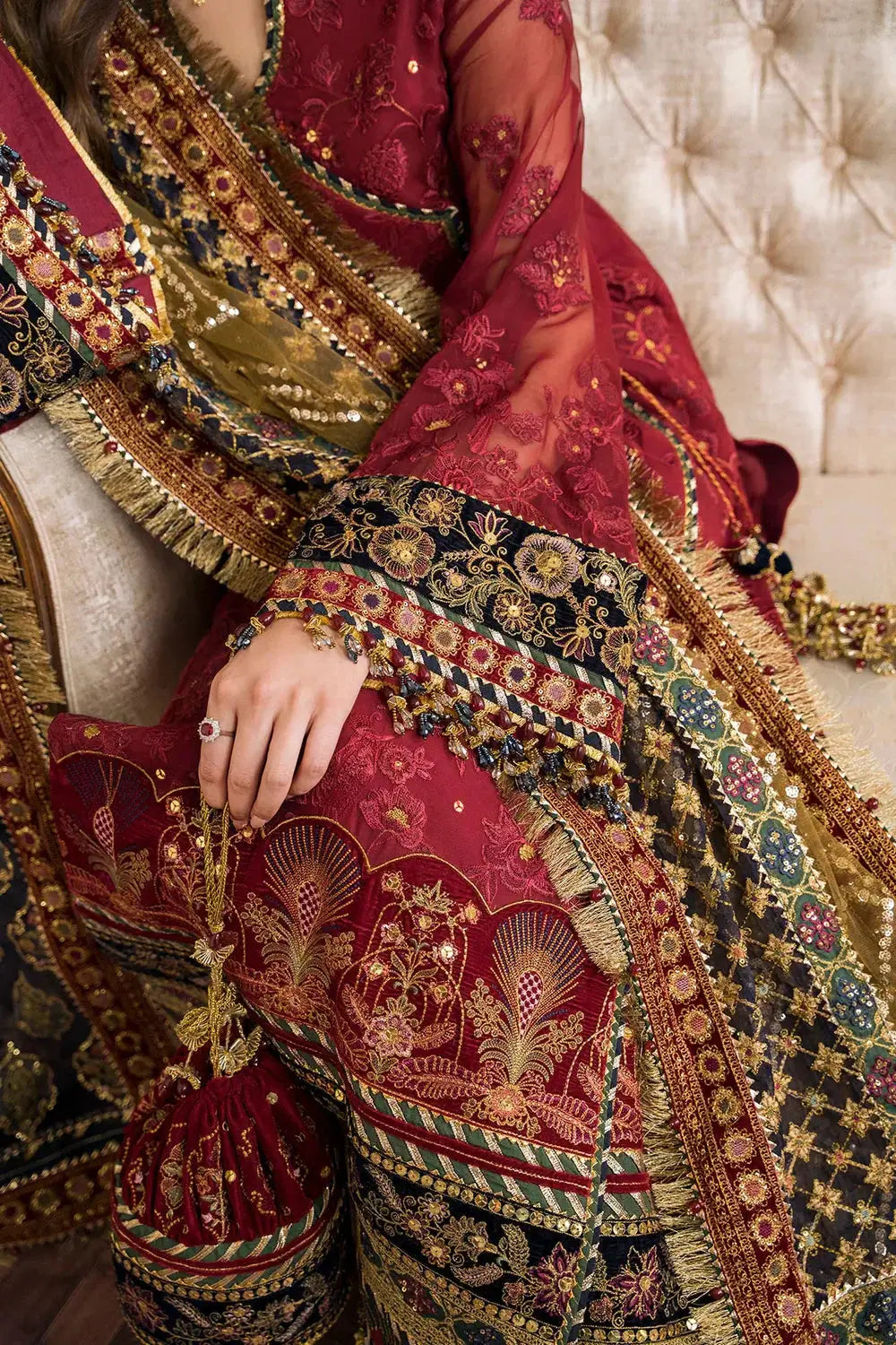 Baroque | Chantelle Embroidered Collection | CH12-07 - Pakistani Designer Dress - by Baroque | Type: Bridal - 100% Original at Saira Sultan