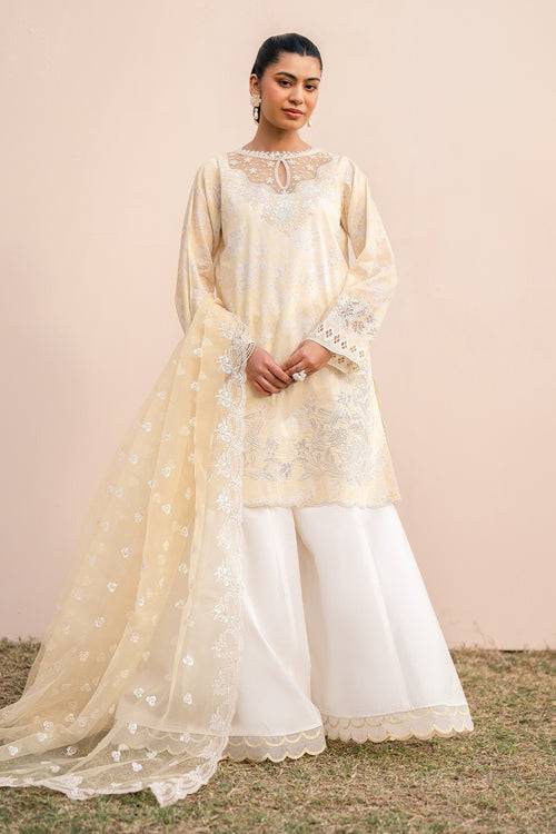 Baroque | Luxury Pret 24 | LAWN UF-607 - Pakistani Designer Dress - by Baroque | Type: Luxury - 100% Original at Saira Sultan