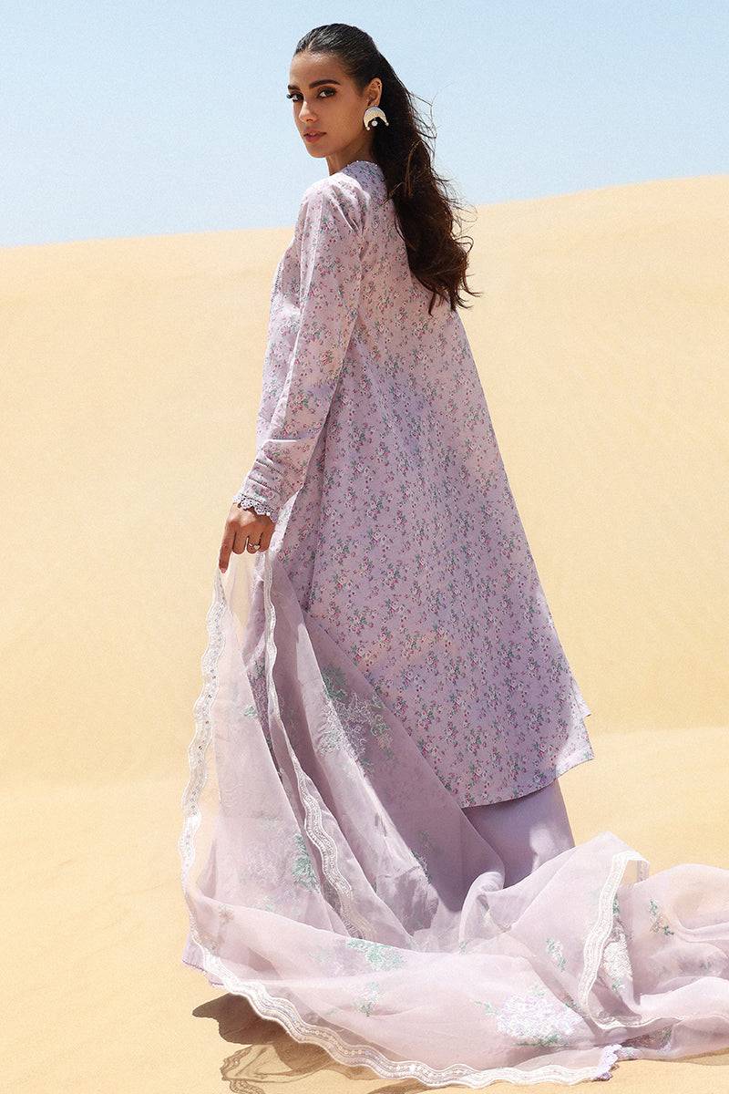Cross Stitch | Eid Lawn 24 | LAVENDER - Pakistani Designer Dress - by Cross Stitch | Type: Luxury - 100% Original at Saira Sultan