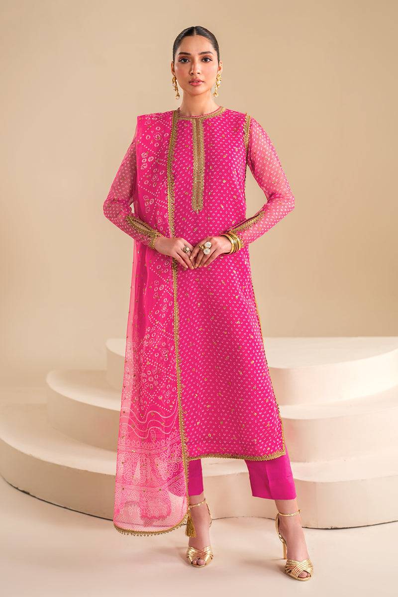 Baroque | Luxury Pret 24 | CHIFFON UF-626 - Pakistani Designer Dress - by Baroque | Type: Luxury - 100% Original at Saira Sultan