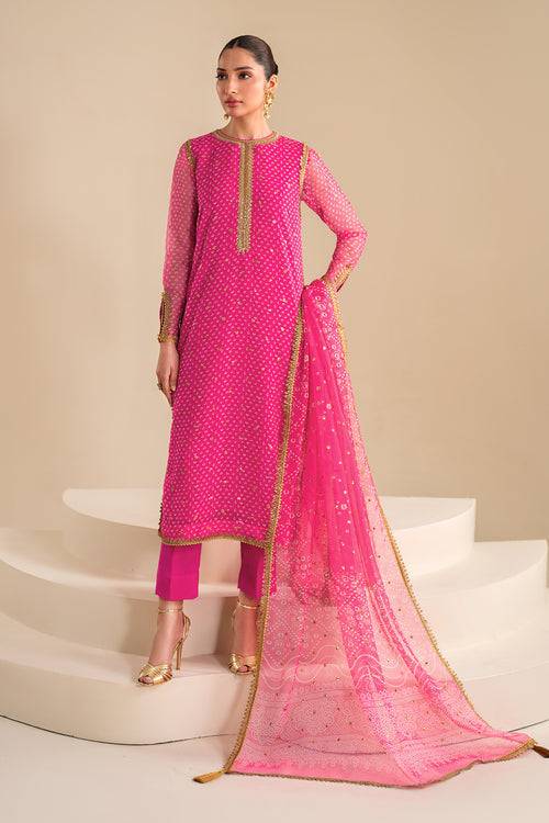 Baroque | Luxury Pret 24 | CHIFFON UF-626 - Pakistani Designer Dress - by Baroque | Type: Luxury - 100% Original at Saira Sultan