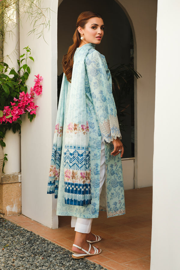 Baroque | Luxury Pret 24 | LAWN UF-661 - Pakistani Designer Dress - by Baroque | Type: Luxury - 100% Original at Saira Sultan