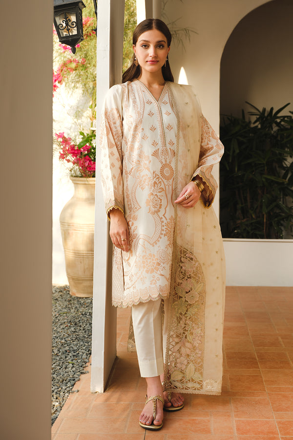 Baroque | Luxury Pret 24 | LAWN UF-662 - Pakistani Designer Dress - by Baroque | Type: Luxury - 100% Original at Saira Sultan