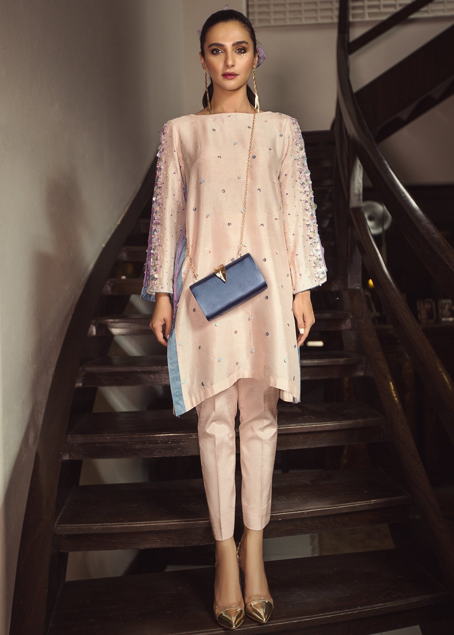 Hana | Serendipity Ready to Wear | Truffle XS Light Pink Raw Silk