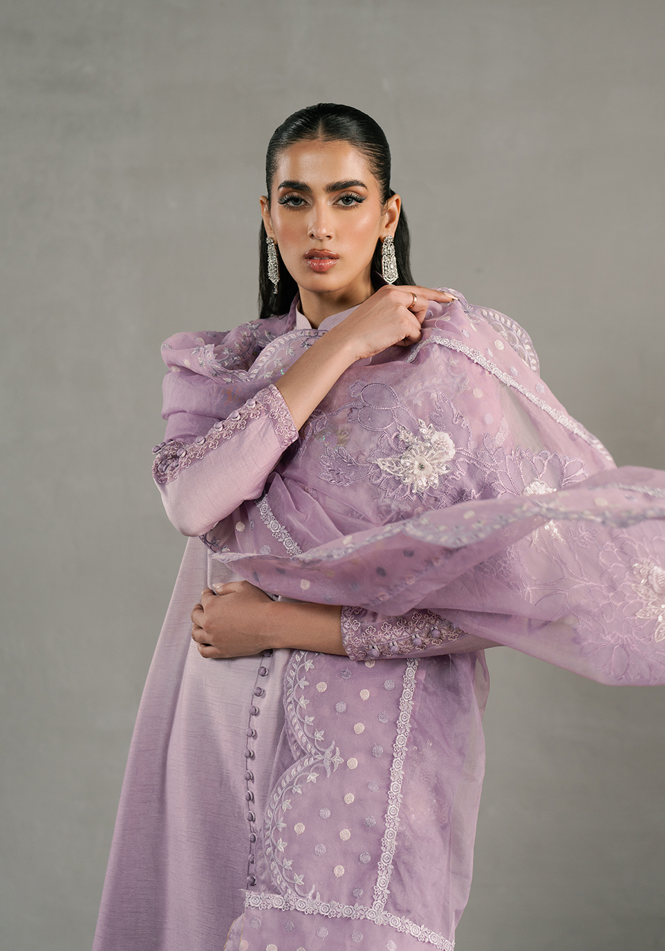 Zarqash | Silk Edit | ZQS 011 ELENA S Lilac Raw Silk