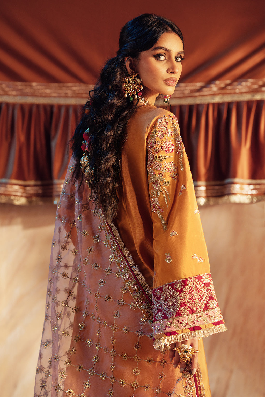 AJR Couture | The Silk Edition 25 | ZAREEN XS Mustard Yellow