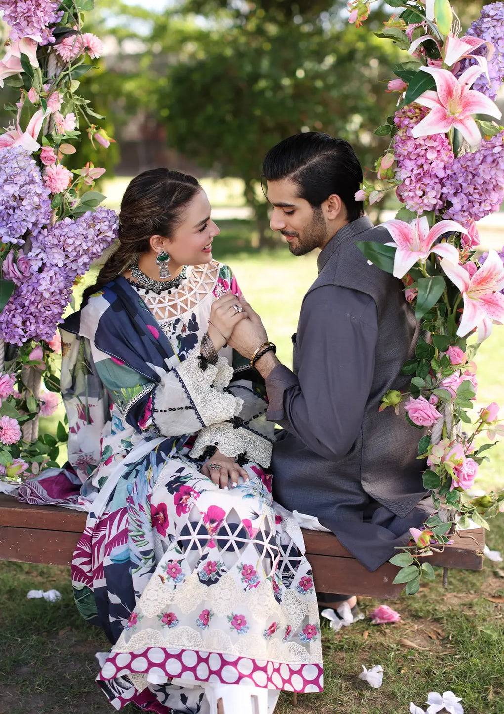 Elaf Premium | Prints Chikankari 24 | 01A LOVELIGHT - Pakistani Designer Dress - by Elaf Premium | Type: Luxury - 100% Original at Saira Sultan