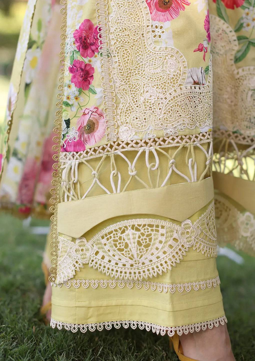 Elaf Premium | Prints Chikankari 24 | 06A SUNSHINE BOUQUET - Pakistani Designer Dress - by Elaf Premium | Type: Luxury - 100% Original at Saira Sultan