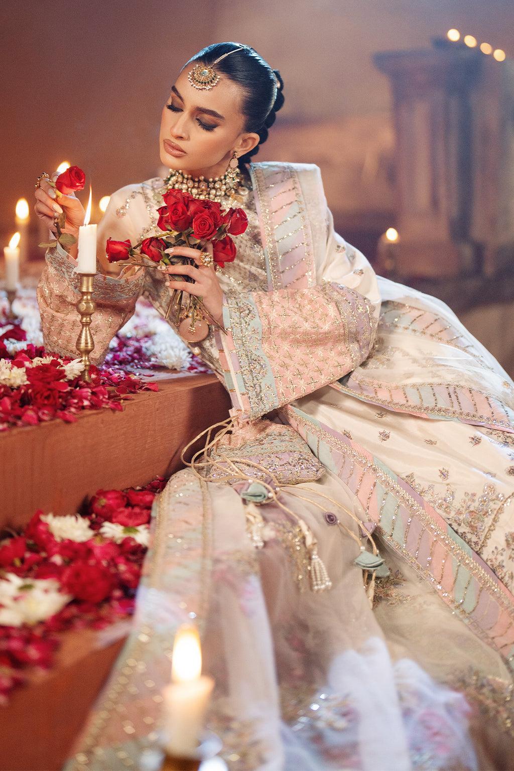 AJR Couture | The Silk Edition 25 | CHANDNI Custom Size Off White Raw Silk