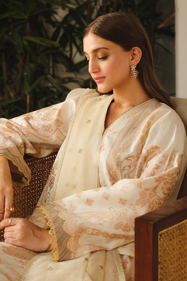 Baroque | Luxury Pret 24 | LAWN UF-662 - Pakistani Designer Dress - by Baroque | Type: Luxury - 100% Original at Saira Sultan